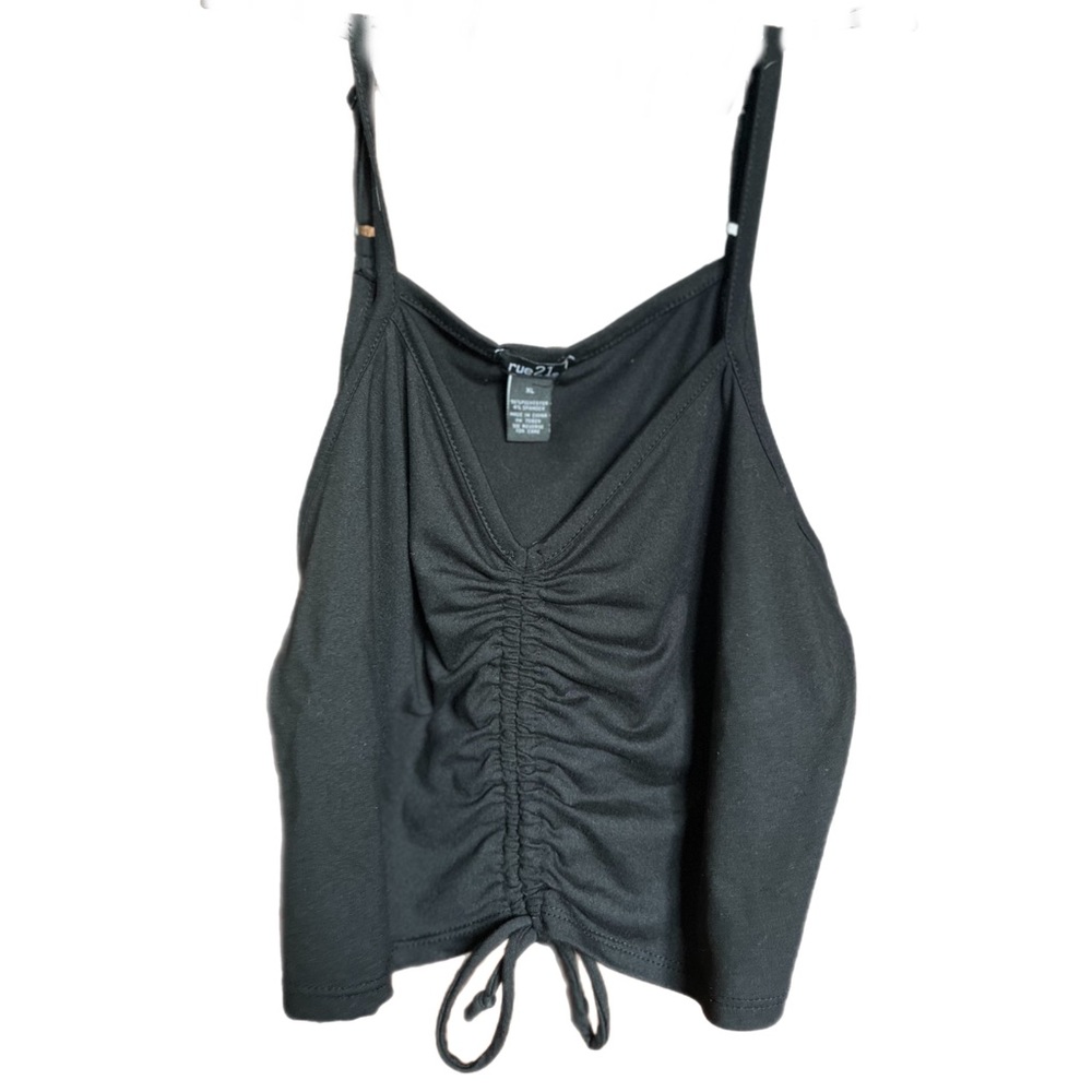Rue 21 Cropped Tank Top with Synch Tie